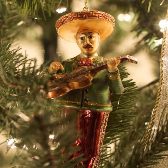 Kurt Adler Feliz Navidad Glass Christmas Ornament - Picture 1 of 4